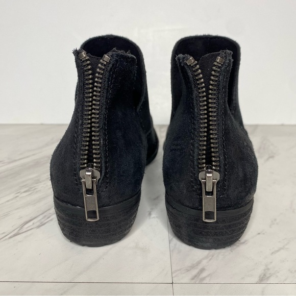 Born Beth Black Distressed Suede Bootie 8M - Picture 4 of 14